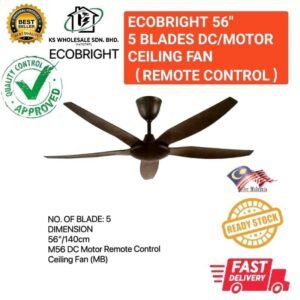 ECOBRIGHT 56" 5BLADES CELLING FAN