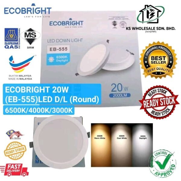 ECOBRIGHT 20W LED DOWNLIGHT