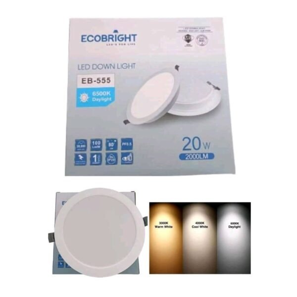 ECOBRIGHT 20W LED DOWNLIGHT