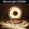 ECOBRIGHT 5M (320L) DC 12V LED COB FLEX STRIPS LIGHT IP 20