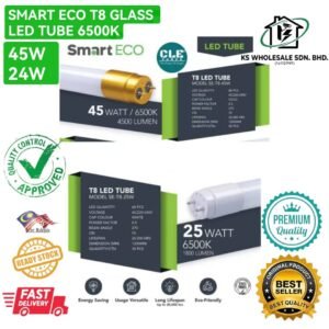 SMART ECO T8 GLASS LED TUBE 6500K