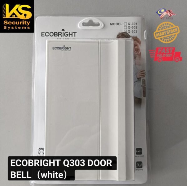 ECOBRIGHT Q303 DOOR BELL WHITE