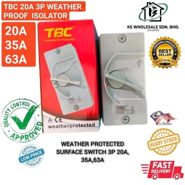 TBC 3P WEATHER PROOF ISOLATOR