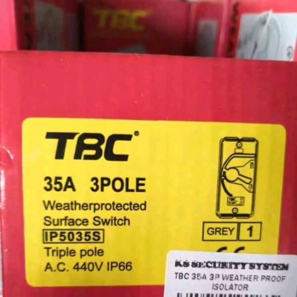 TBC 3P WEATHER PROOF ISOLATOR