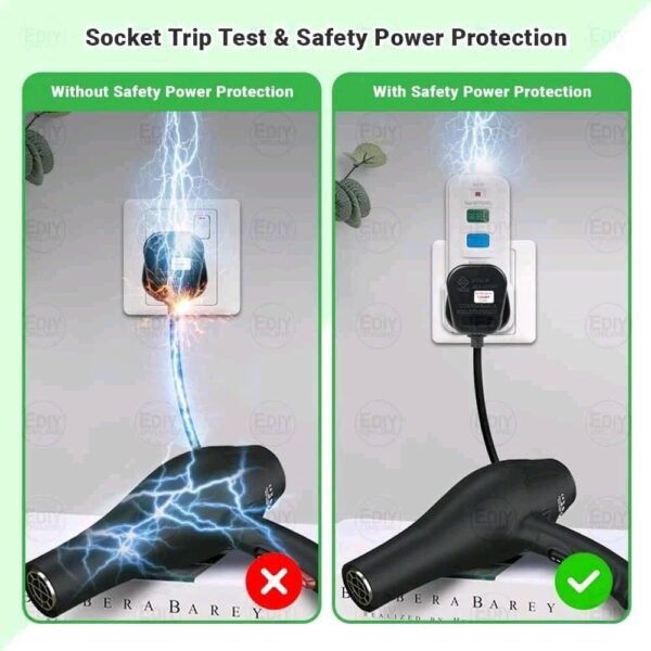 TBC RCD-01 ELCB ADAPTOR POWER PROTECTION (WH)