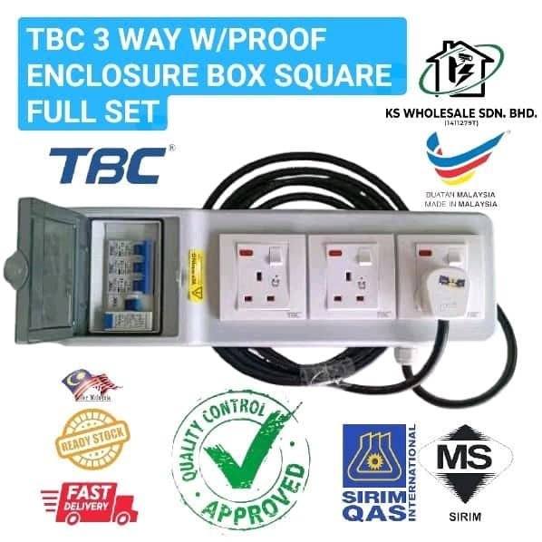 TBC 3 WAY WATERPROOF ENCLOSURE BOX FULL SET