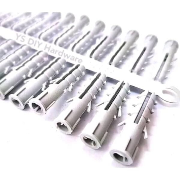 CW 6MM PVC WALL PLUG,WHITE