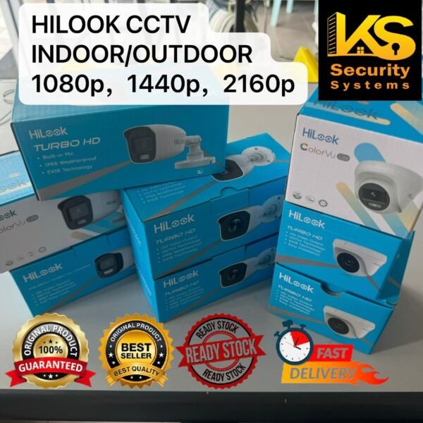 HILOOK CCTV INDOOR/OUTDOOR 1080P, 1440P, 2160P