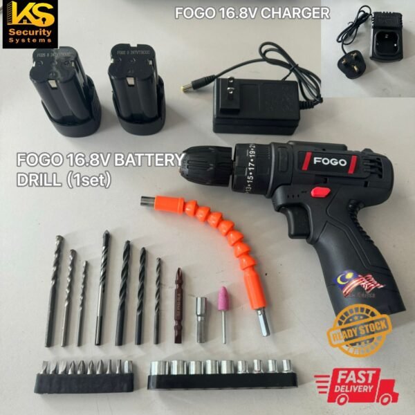 FOGO 16.8V BATTERY DRILL & CHANGER