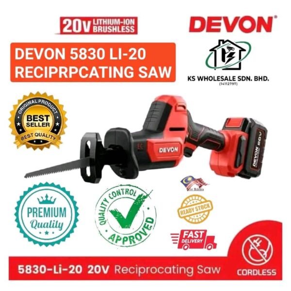 DEVON 5830 LI-20 RECIPRPCATING SAW
