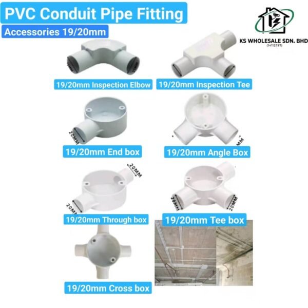 PVC CONDUIT PIPE FITTING (19/20MM)