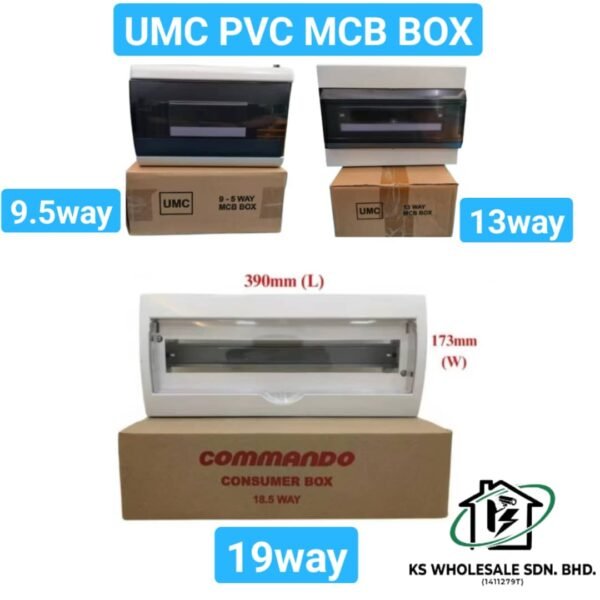 UMC PVC MINIATURE CIRCUIT BREAKER (MCB) BOX