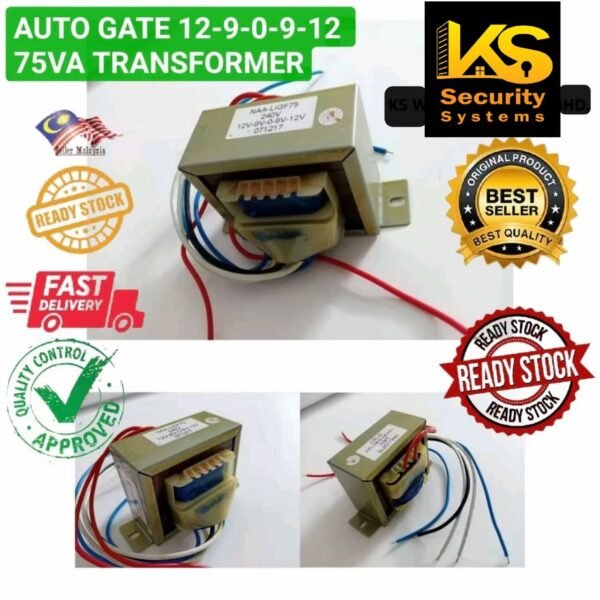 AUTO GATE 12-9-0-9-12 75VA TRANSFORMER