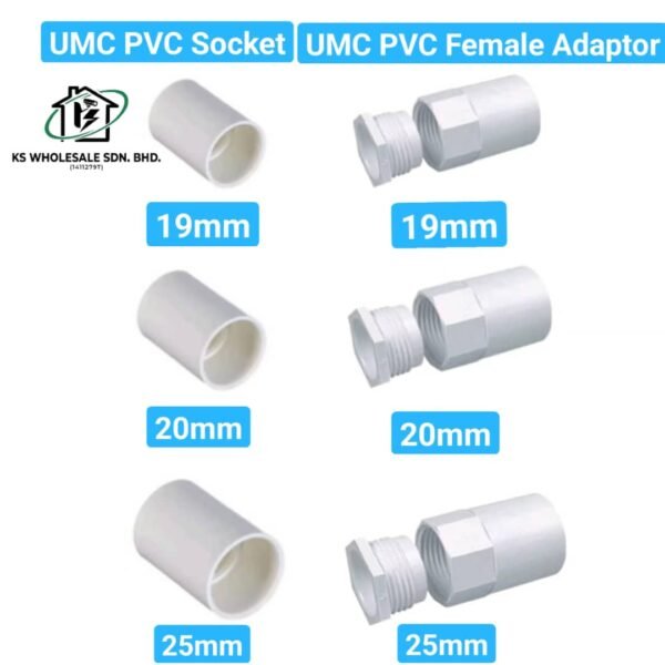 UMC PVC SOCKET & FEMALE ADAPTOR