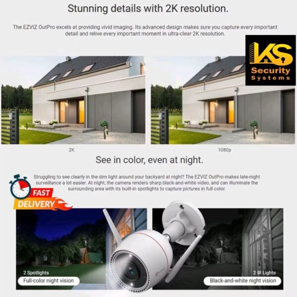 EZVIZ WIRELESS IP CAM H3C 3MP 2.8MM