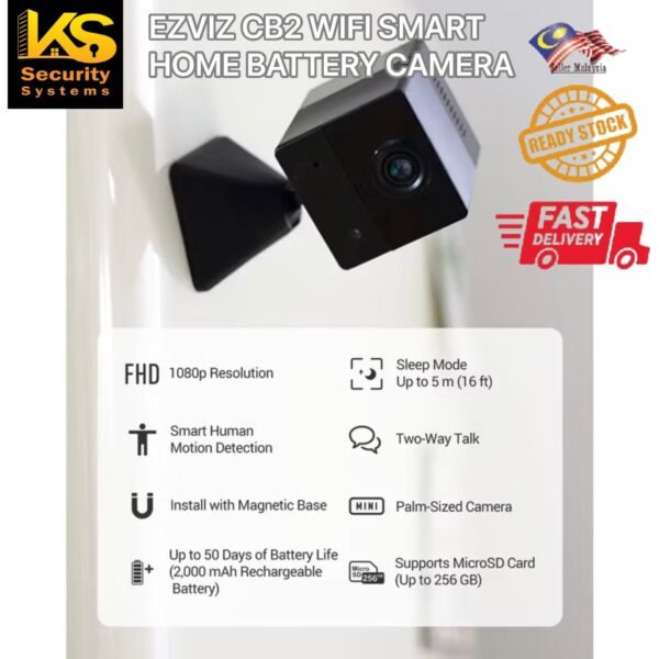 EZVIZ CB2 WIFI SMART HOME BATTERY CAMERA 1080P