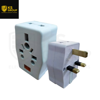 E-SAFE 13A 3W MULTI ADAPTOR [NEON] 7196N