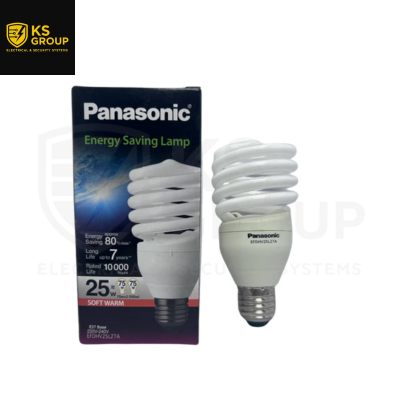 PANASONIC 25W E27 SPIRAL BULB 3000K