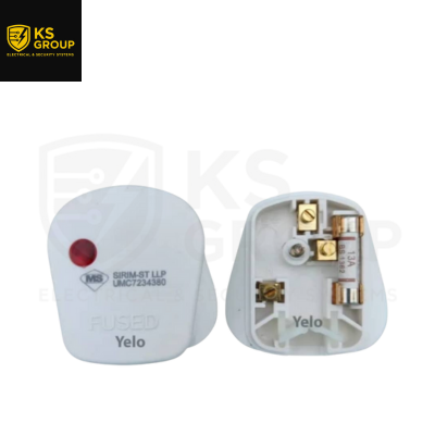 UMS 13A 3PIN PLUG TOP WITH SIRIM , WITH NEON LIGHT