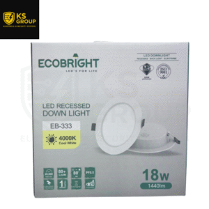 ECOBRIGHT EB333 LED D/L 6" 18W 4000K/RD (SIRIM)