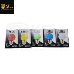 FEDO XG-3W LED E27 COLOUR BULB-CLEAR