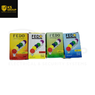 FEDO 1W LED B22 COLOUR BULB