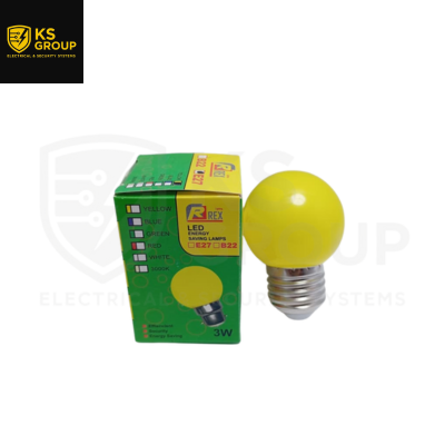 REX 3W E27 LED BULB-YELLOW