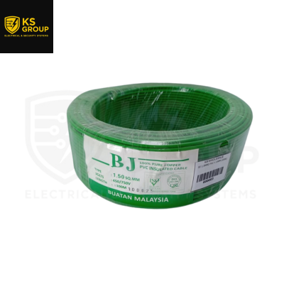 BJ 1.5MM2 PVC X 100M (GRN)
