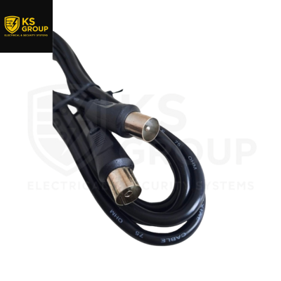 CABLE ANTENA TV MALE TO FEMALE 2METER