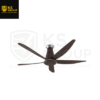 KDK KAZE (K15YX-RBR) FAN 60" LONG ROD (BLK)