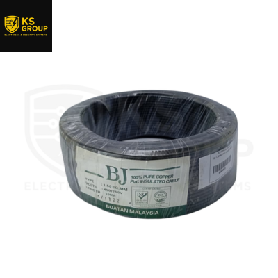 BJ 1.5MM2 PVC X 100M (BLK)