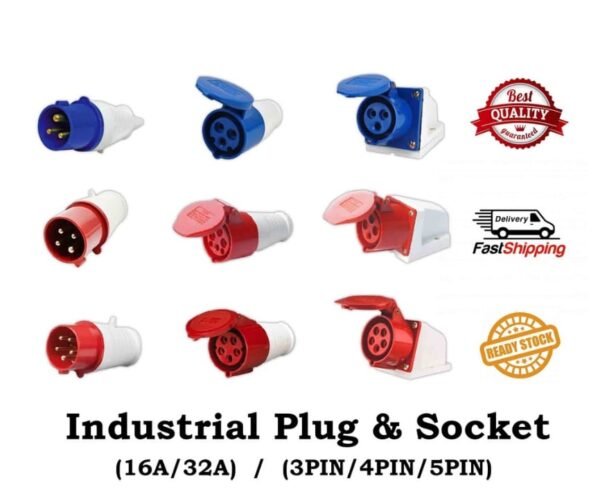 16A/32A INDUSTRIAL CEE PLUG & SOCKET
