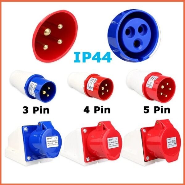 16A/32A INDUSTRIAL CEE PLUG & SOCKET