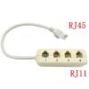 KS NETWORK PORT TO 4P TELEPHONE SOCKET