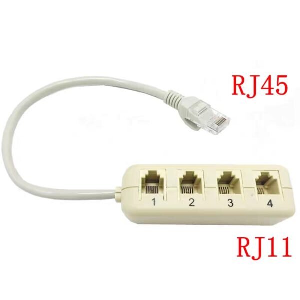 KS NETWORK PORT TO 4P TELEPHONE SOCKET