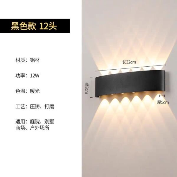 KS LED WALL LAMP INDOOR 12W (3000K)