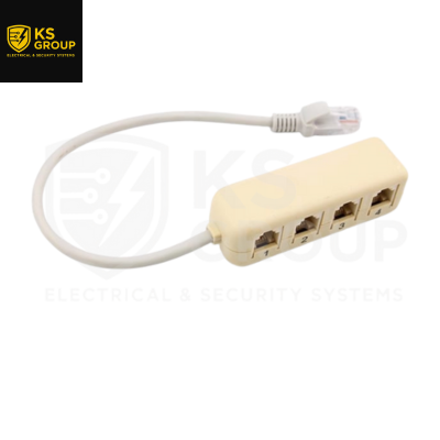 KS NETWORK PORT TO 4P TELEPHONE SOCKET