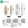 KS 12X30 WALL PLUG(METAL) + 4X35 SCREW DRYWALL (10PCS)