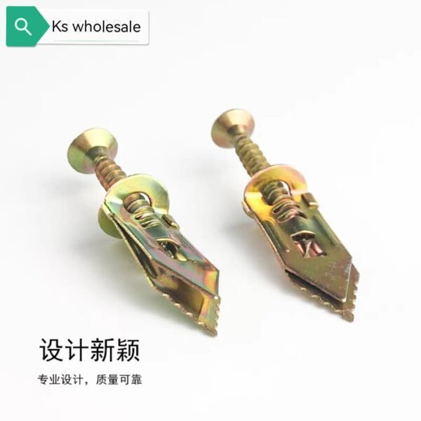 KS 12X30 WALL PLUG(METAL) + 4X35 SCREW DRYWALL (10PCS)