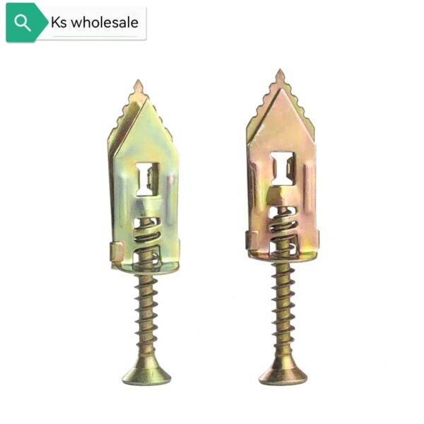 KS 12X30 WALL PLUG(METAL) + 4X35 SCREW DRYWALL (10PCS)