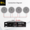 MP3-50D BLUETOOTH POWER AMPLIFIER ＆ WA124 CEILING SPEAKER 6"