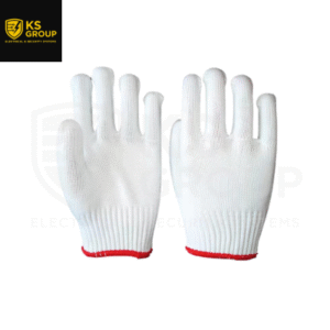 WHITE SOFT ELASTIC WORKING GLOVES (1 PAIR)