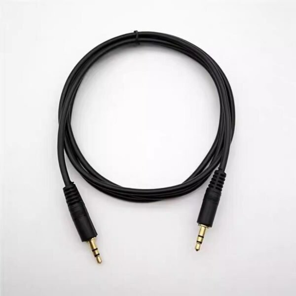 3.5MM AUDIO CABLE MALE TO MALE  1METER (BLK)