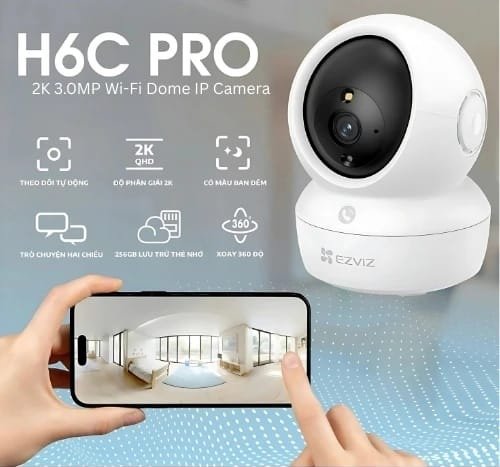 EZVIZ H6C 1080P PAN TILT MOTION IP WIRELESS WIFI SECURITY CAMERA WITH ETHERNE