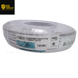 TEWC 16MM2 P/P PVC X 100M (WH/BLK)