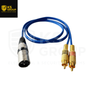 XLR MALE TO RCA JACK CABLE 1 METER / ONE PAIR OF RCA TO XLR MALE