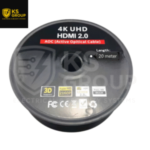 pic KSS FIBER OPTIC HDMI CABLE 20M 4K 60HZ BLACK