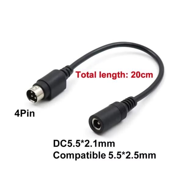 KS FEMALE DC TO 4 PIN MALE CONNECTOR CABLE12V5A